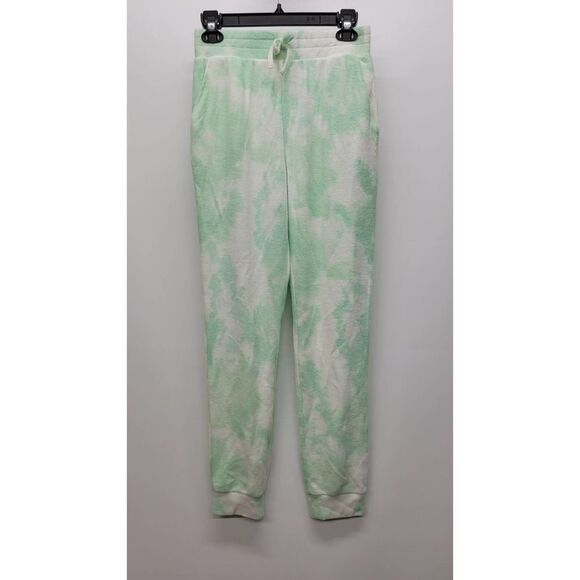 Love, Fire Mint Green / White Tie Dye Jogger Sweatpants - Picture 3 of 6
